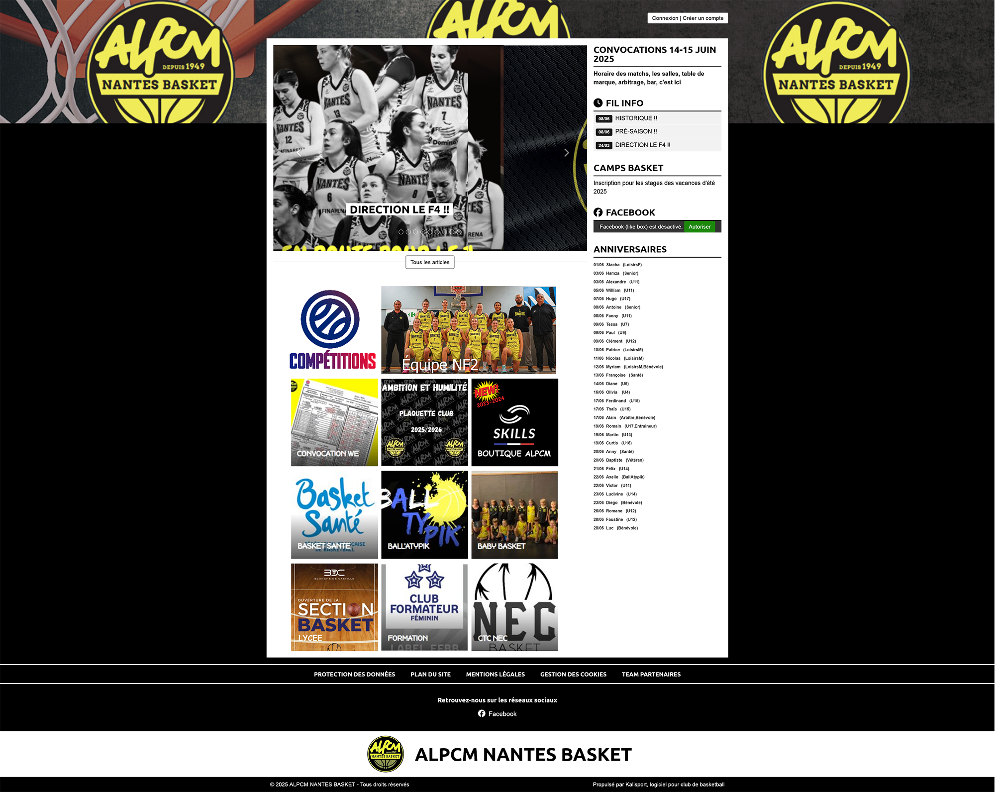 Retrouvez l’ancien site du club